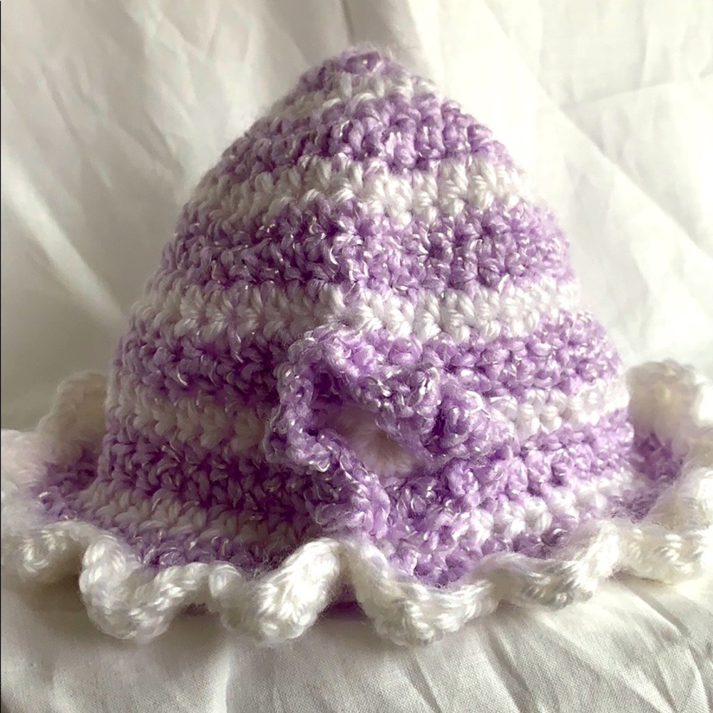 Baby girl crochet hat